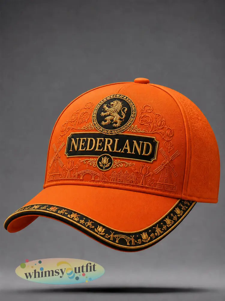 Uniseks cadeau voor voetbalfans: pet - Sinaasappel / ÉÉN