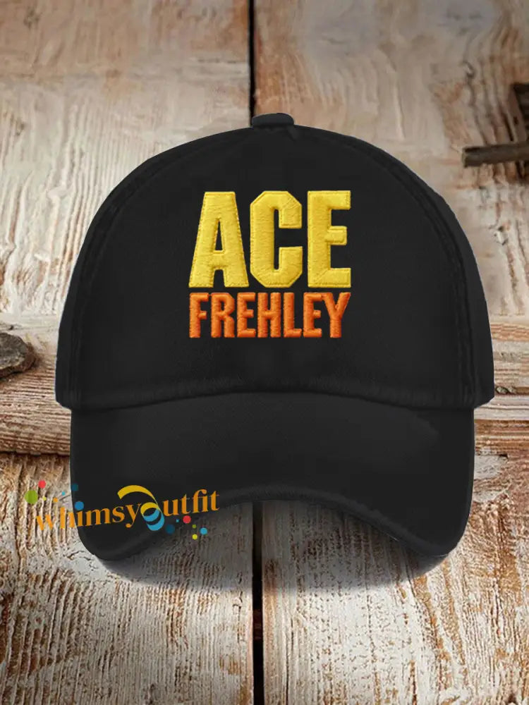 Unisex Ace Frehley Print Hat Black / ONE
