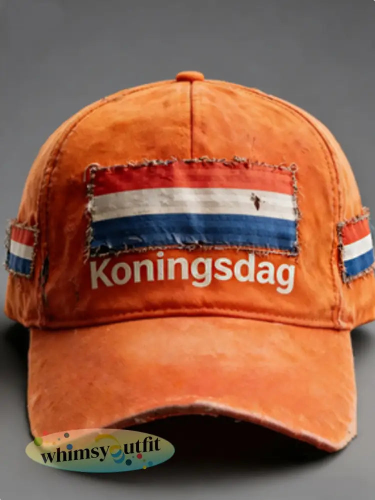 Unisex Koningsdag Hoed - Sinaasappel / ÉÉN