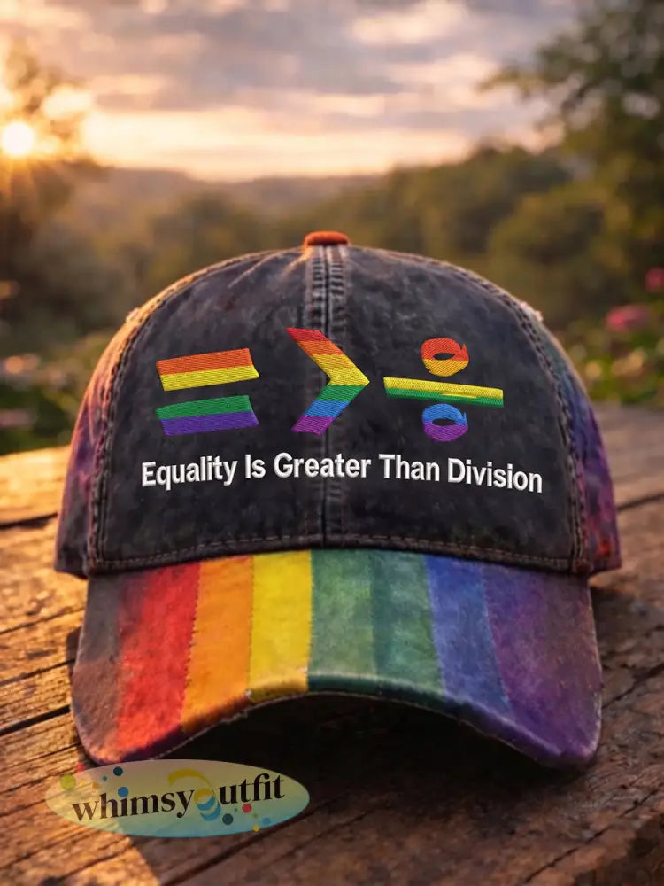 Unisex Pride Month Rainbow Art Print Hoed - als foto / ÉÉN