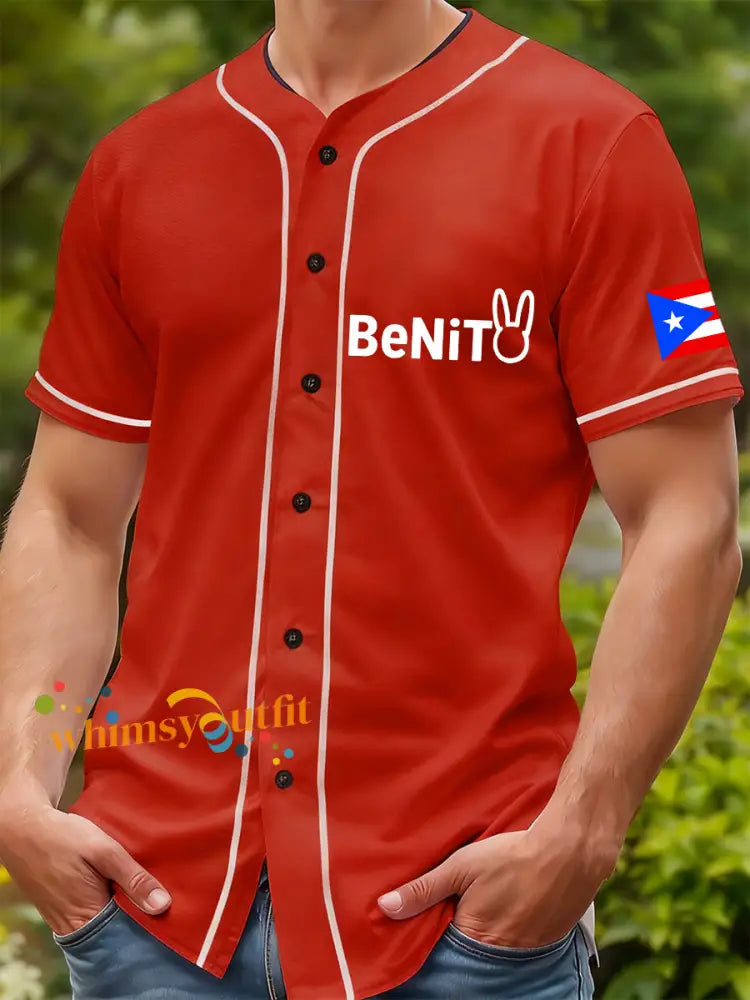 Unisex Puerto Rican singer printed shirt Red / S