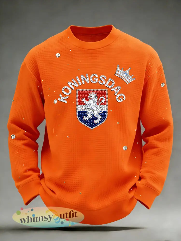 Vintage casual sweatshirt voor de viering van Koningsdag in Nederland - A / S