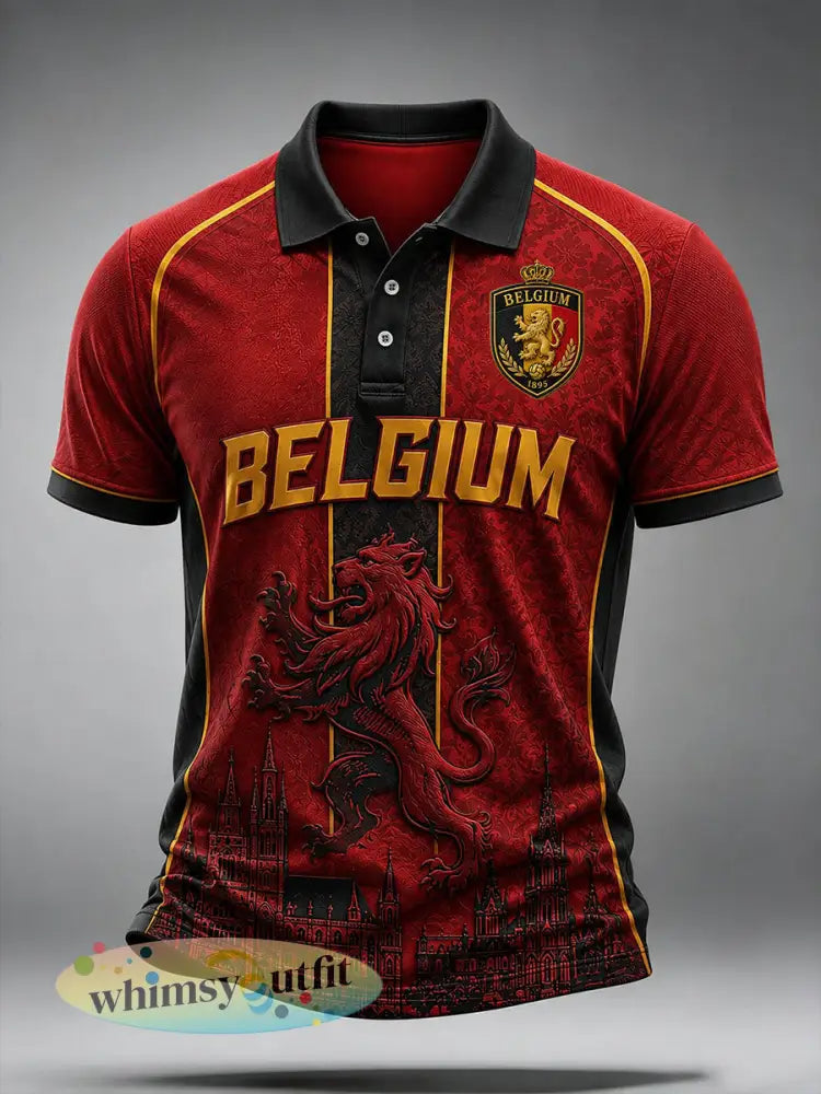 Voetbalshirt voor heren uit België - Rood / S
