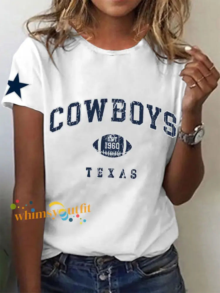 Women’s American Football T Shirt White / S