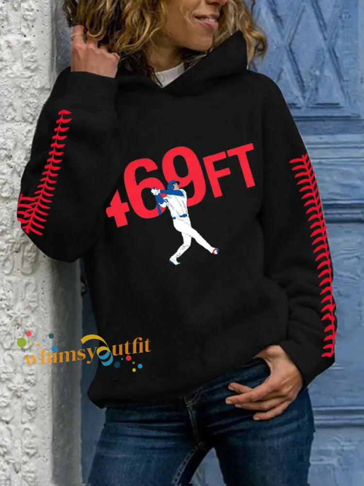 Women’s Baseball Regular Sweatshirt Black / S