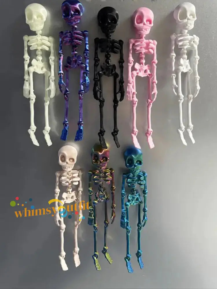 3D Printed Vintage Skeleton Magnetic Figurine