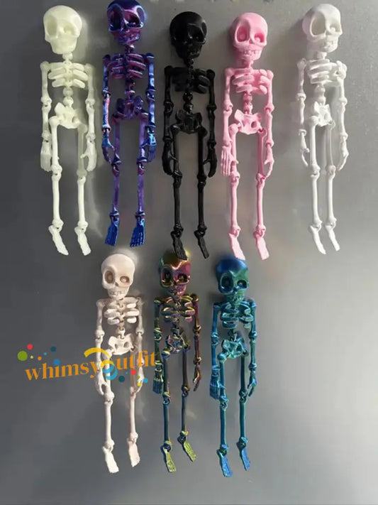 3D Printed Vintage Skeleton Magnetic Figurine