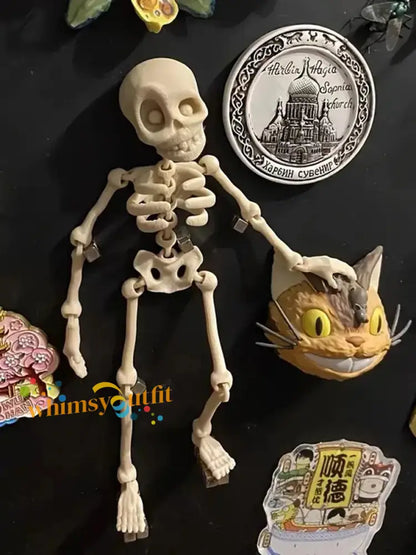 3D Printed Vintage Skeleton Magnetic Figurine