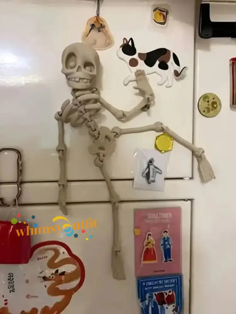 3D Printed Vintage Skeleton Magnetic Figurine