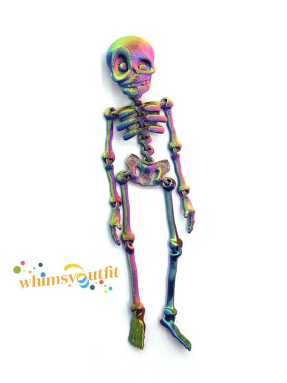 3D Printed Vintage Skeleton Magnetic Figurine E / JM