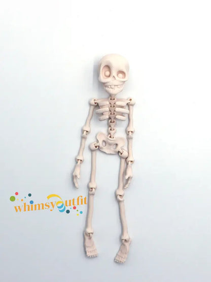 3D Printed Vintage Skeleton Magnetic Figurine H / JM
