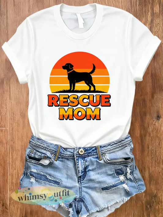 Artistieke print voor dames met dierenthema T-shirt - A / S