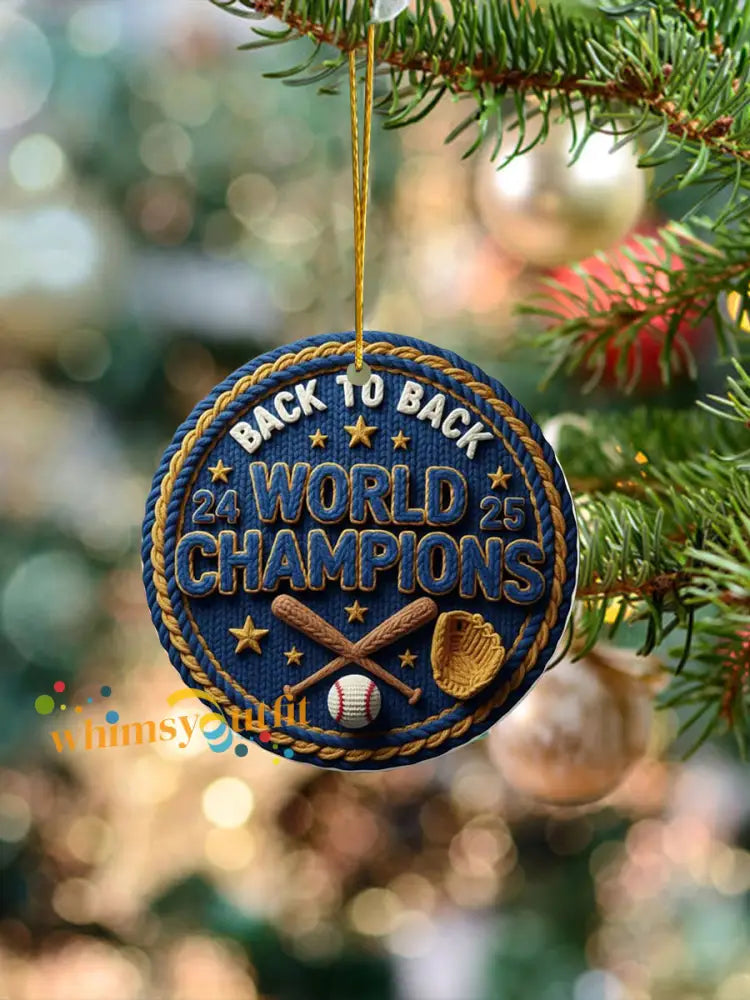 Baseball Back To Back Pendant As picture / ONE