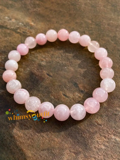 Breast Cancer Awareness Inspired Pink Bead Bracelet As picture / ONE