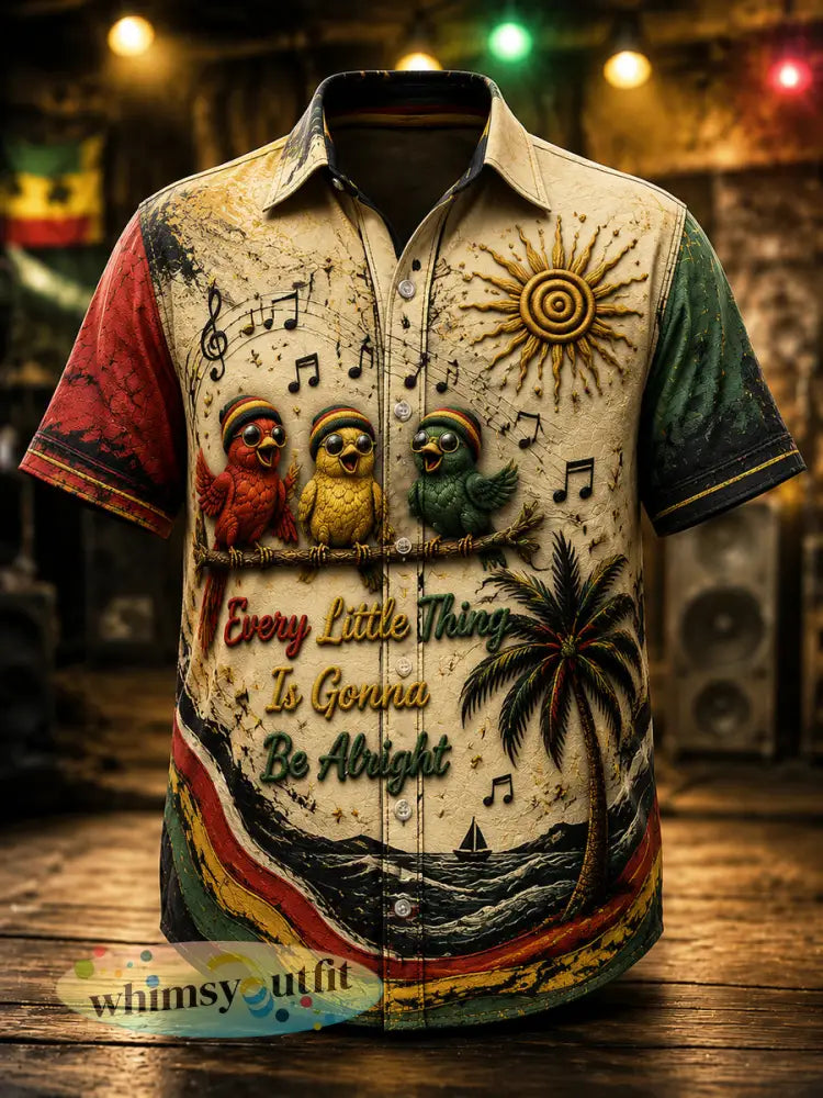 Casual shirt voor Retro Reggae Muziekfans - als foto / S