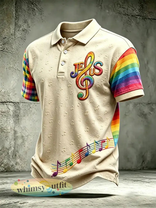 Casual top met print voor de Maand van de Homoheldendom voor heren - als foto / S