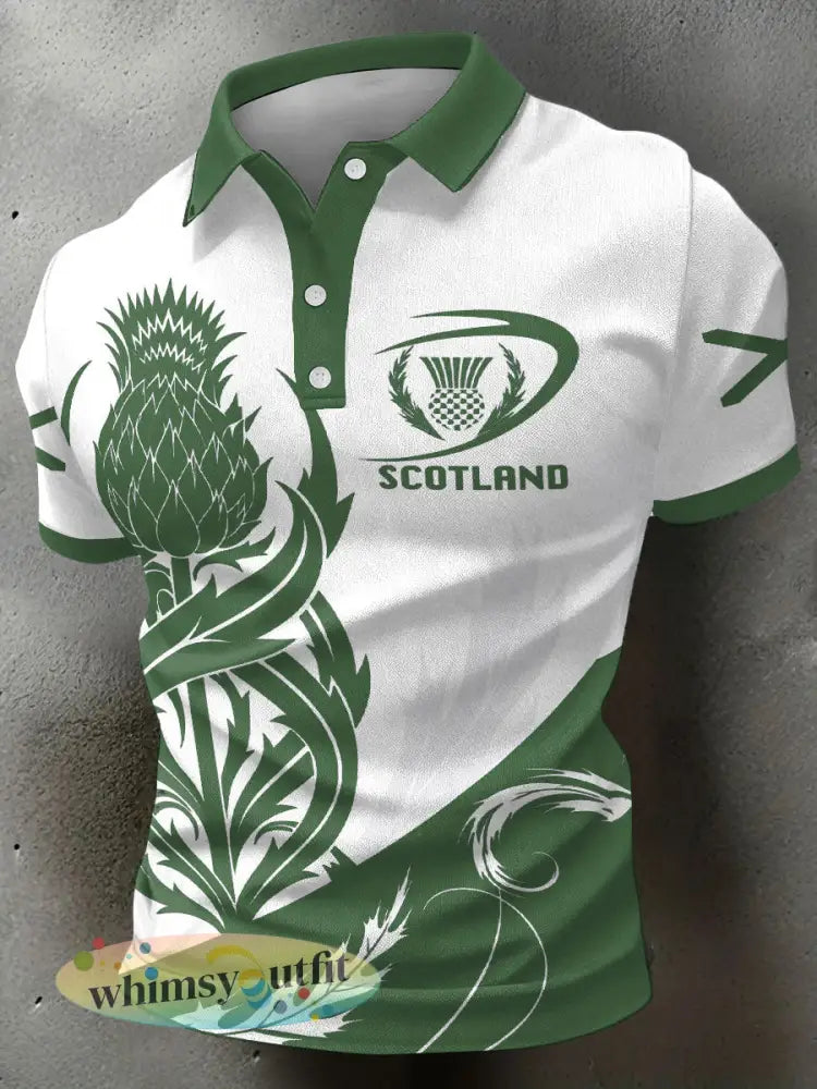 Casual tops voor heren in Schotland - Groen / S