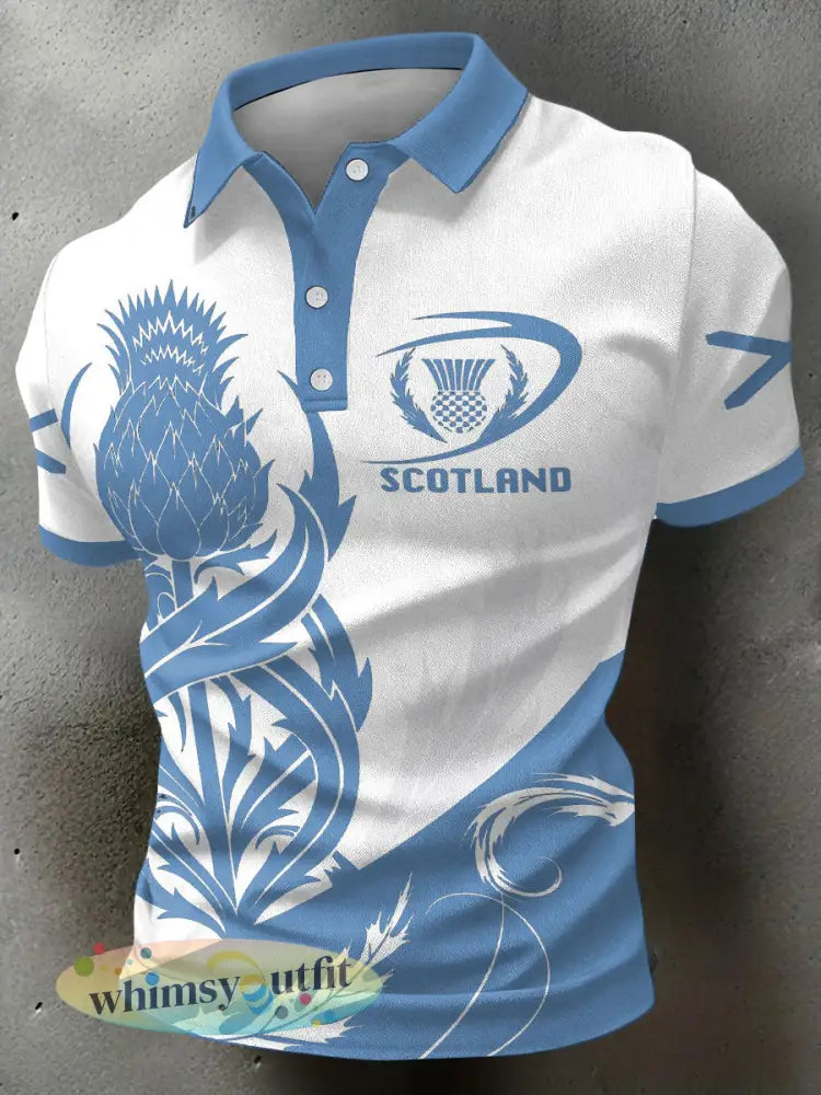Casual tops voor heren in Schotland - Lichtblauw / S