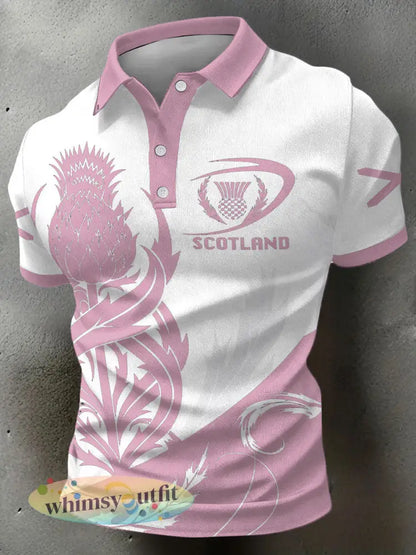 Casual tops voor heren in Schotland - Roze / S