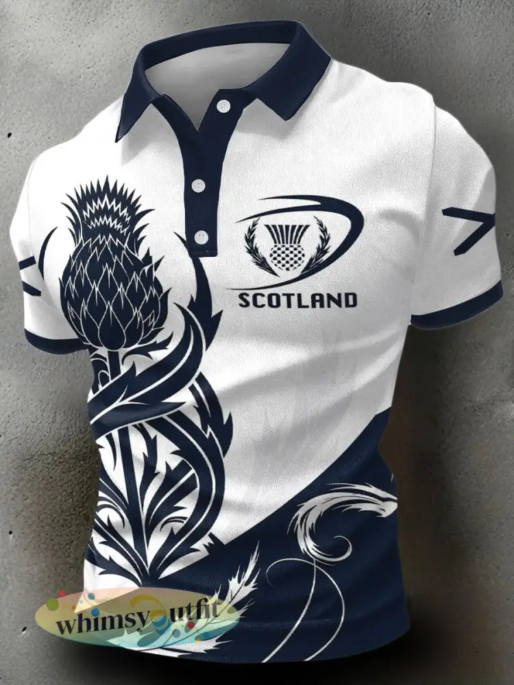 Casual tops voor heren in Schotland - Wit / S