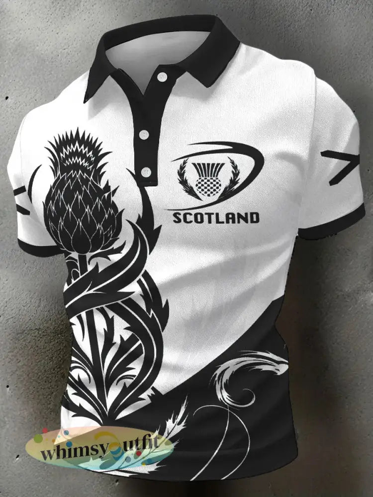 Casual tops voor heren in Schotland - Zwart / S