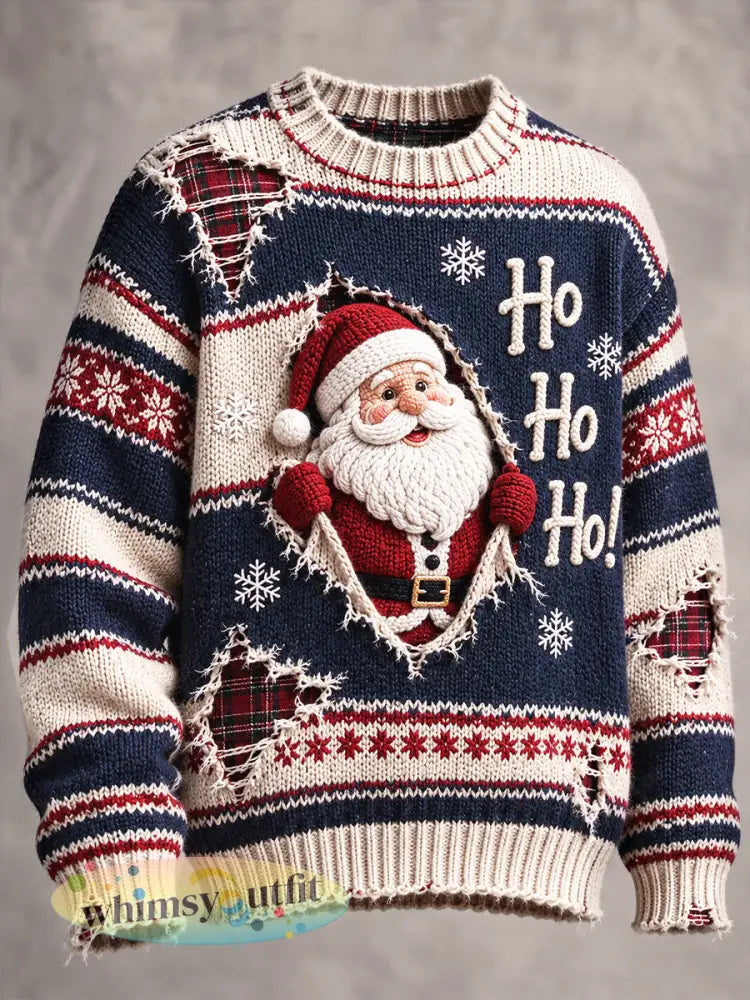 Casual trui met kerstprint voor dames - Veelkleurig / S