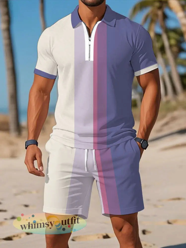 Casual zakelijke poloset met korte mouwen voor heren - als foto / S