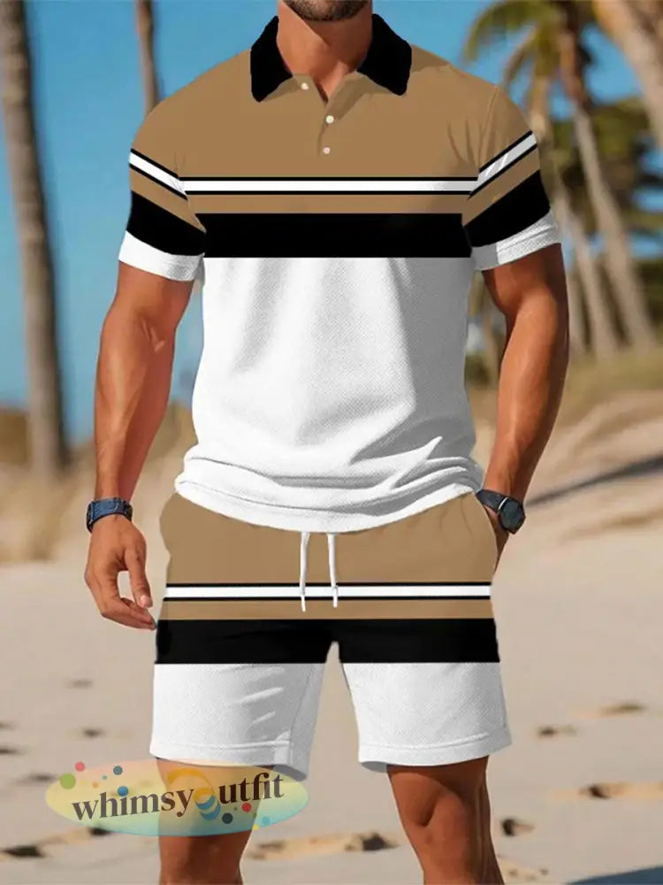 Casual zakelijke poloset met korte mouwen voor heren - als foto / S