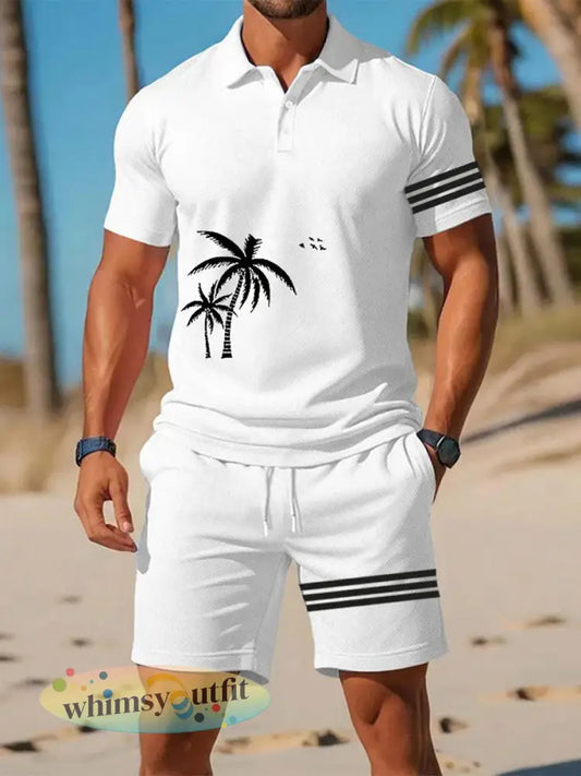 Casual zakelijke poloset met korte mouwen voor heren - Wit / S