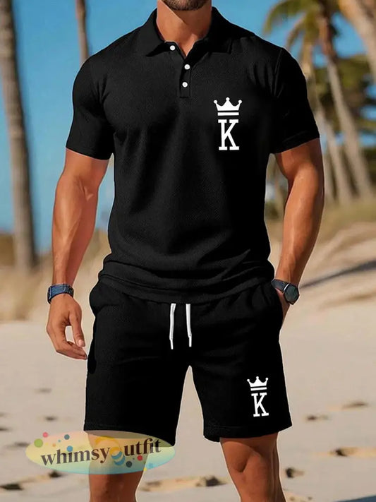 Casual zakelijke poloset met korte mouwen voor heren - Zwart / S