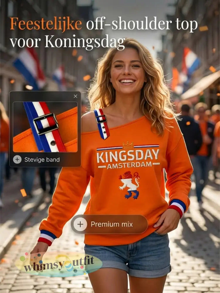 Dames Konings Dag Sweatshirt