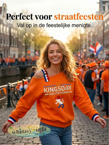 Dames Konings Dag Sweatshirt