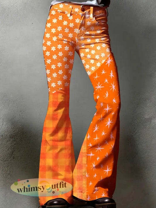 Dames Nederlandse koningsdag herdenkingsopdruk zakelijke stijl broek - A / S