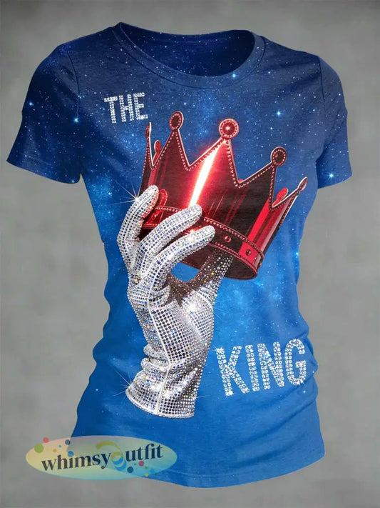 Dames vintage herdenkings-T-shirt met opdruk van de - als foto / M