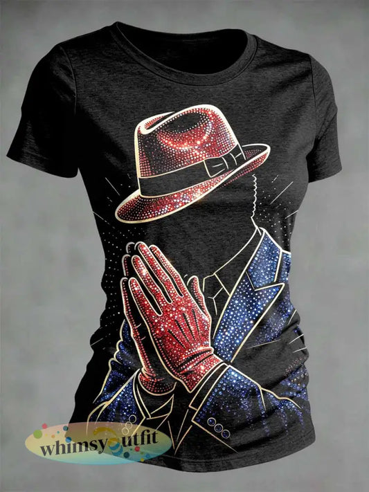 Dames vintage herdenkings-T-shirt met opdruk van de - als foto / S