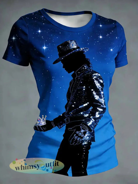 Dames vintage herdenkings-T-shirt met opdruk van de - als foto / S