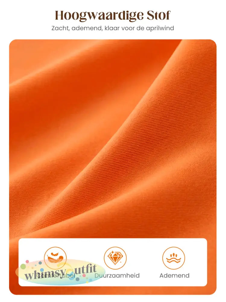 Dames Vintage Nederlandse Koningsdag Viering Casual T-shirt