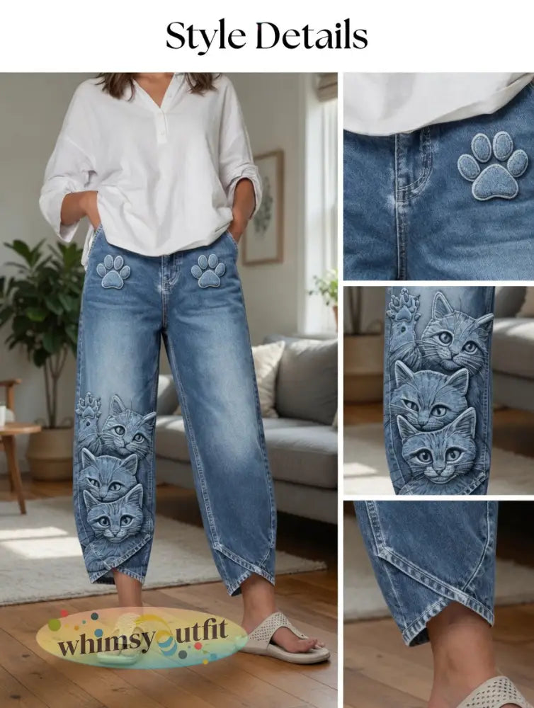 Damesbroek met dierenartprint