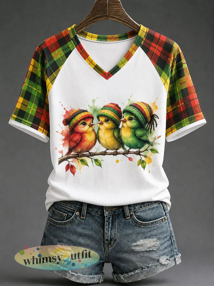 Dames‘Elke kleine ding komt goed’-geprinte casual T-shirt - Wit / S
