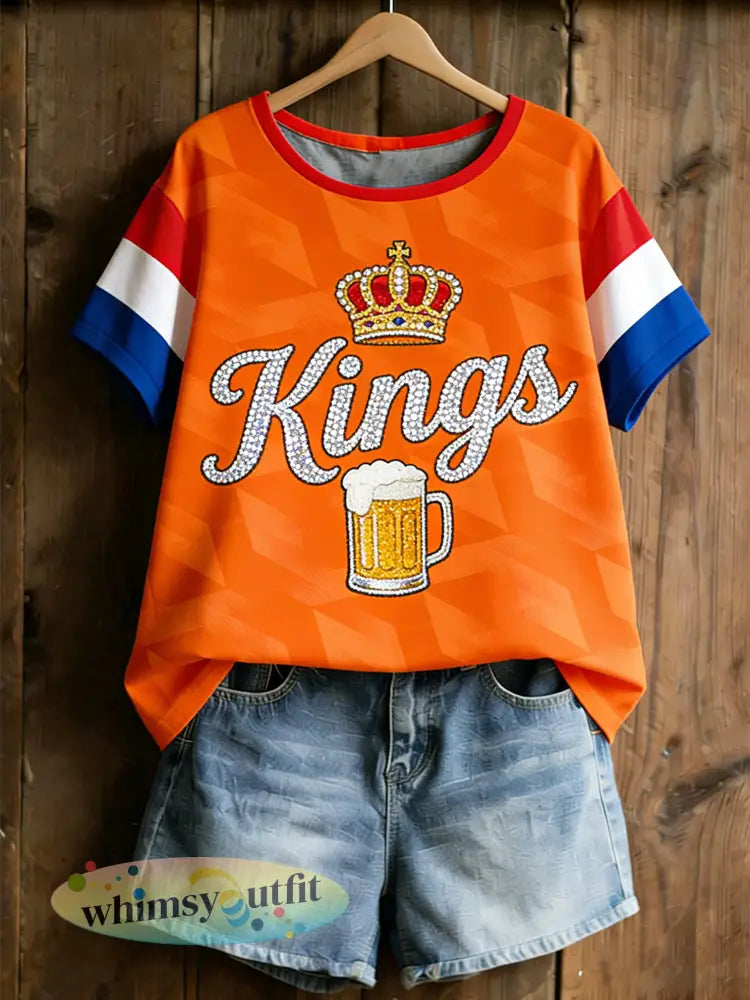 Damesoranjeshirt ter herinnering aan de Koningsdagwedstrijd - A / S