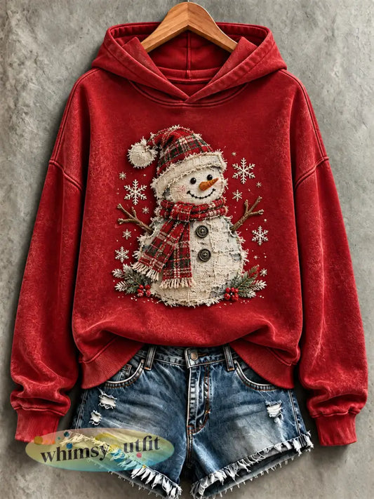 Damessweatshirt met kerstprint - als foto / S