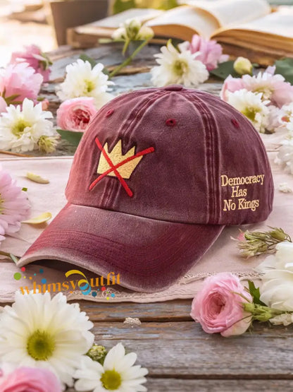 Democracy Has No Kings Cap Red / ONE