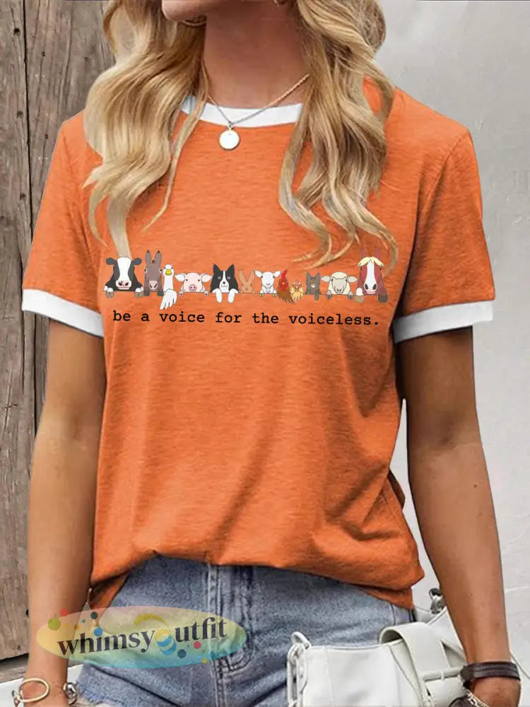 Dierenliefhebbers T-shirt voor dames - Oranje / S