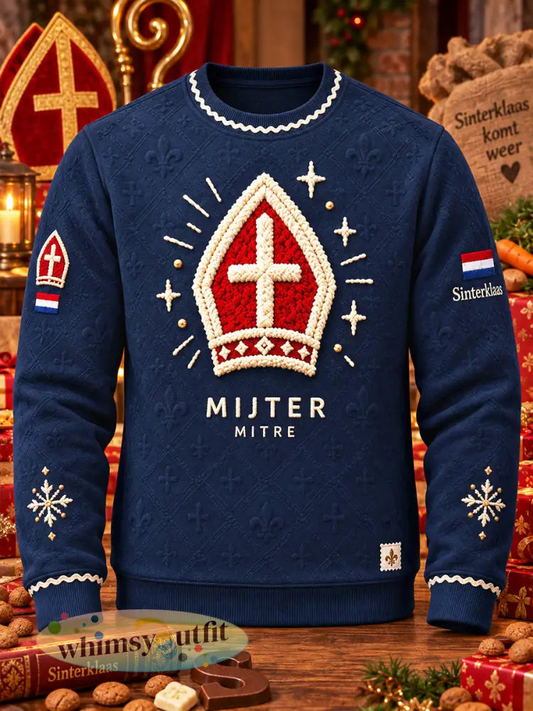 Donkerblauw sweatshirt voor heren - Diep Blauw / S