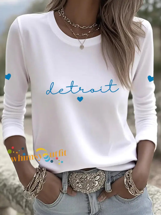 Football Fans Lovers Gameday Casual Long Sleeve T Shirt White / S