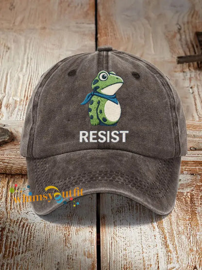 Frog Resist Hat Coffee / ONE