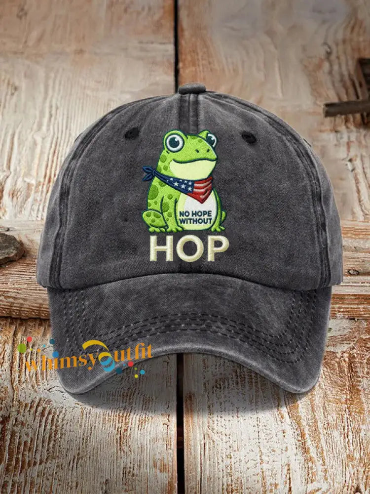 Frog Resist No Hope Without Hop Hat Black / ONE