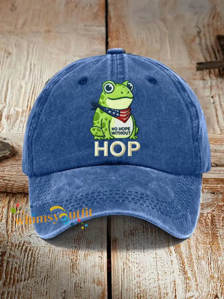 Frog Resist No Hope Without Hop Hat Blue / ONE