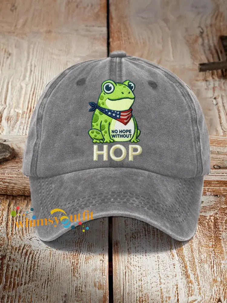 Frog Resist No Hope Without Hop Hat Gray / ONE