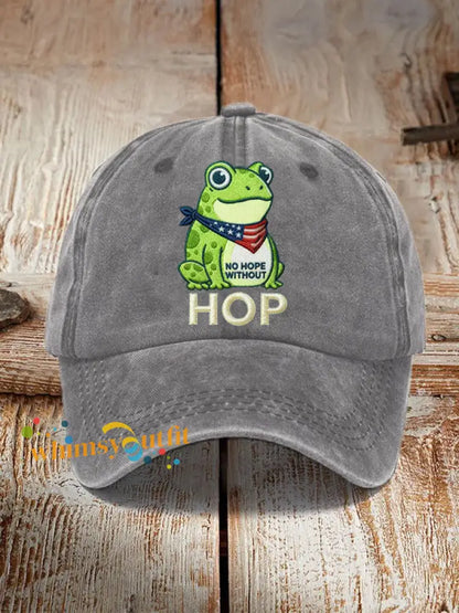 Frog Resist No Hope Without Hop Hat Gray / ONE